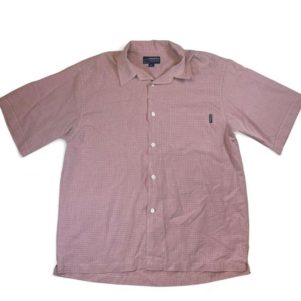 Red plaid surf wear oneil button up